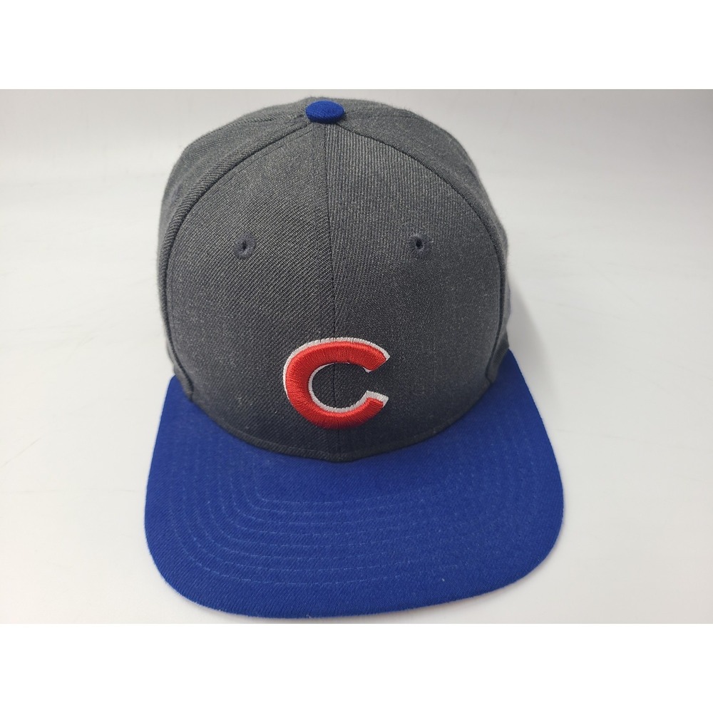 Chicago Cubs New Era 9Fifty Snapback Hat Cap Wool Blend MLB Baseball Gray Blue